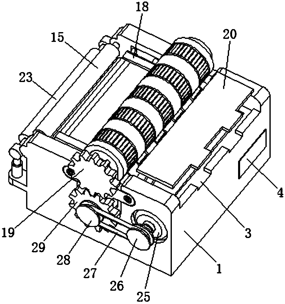 Machine for efficient winding after blow molding of film