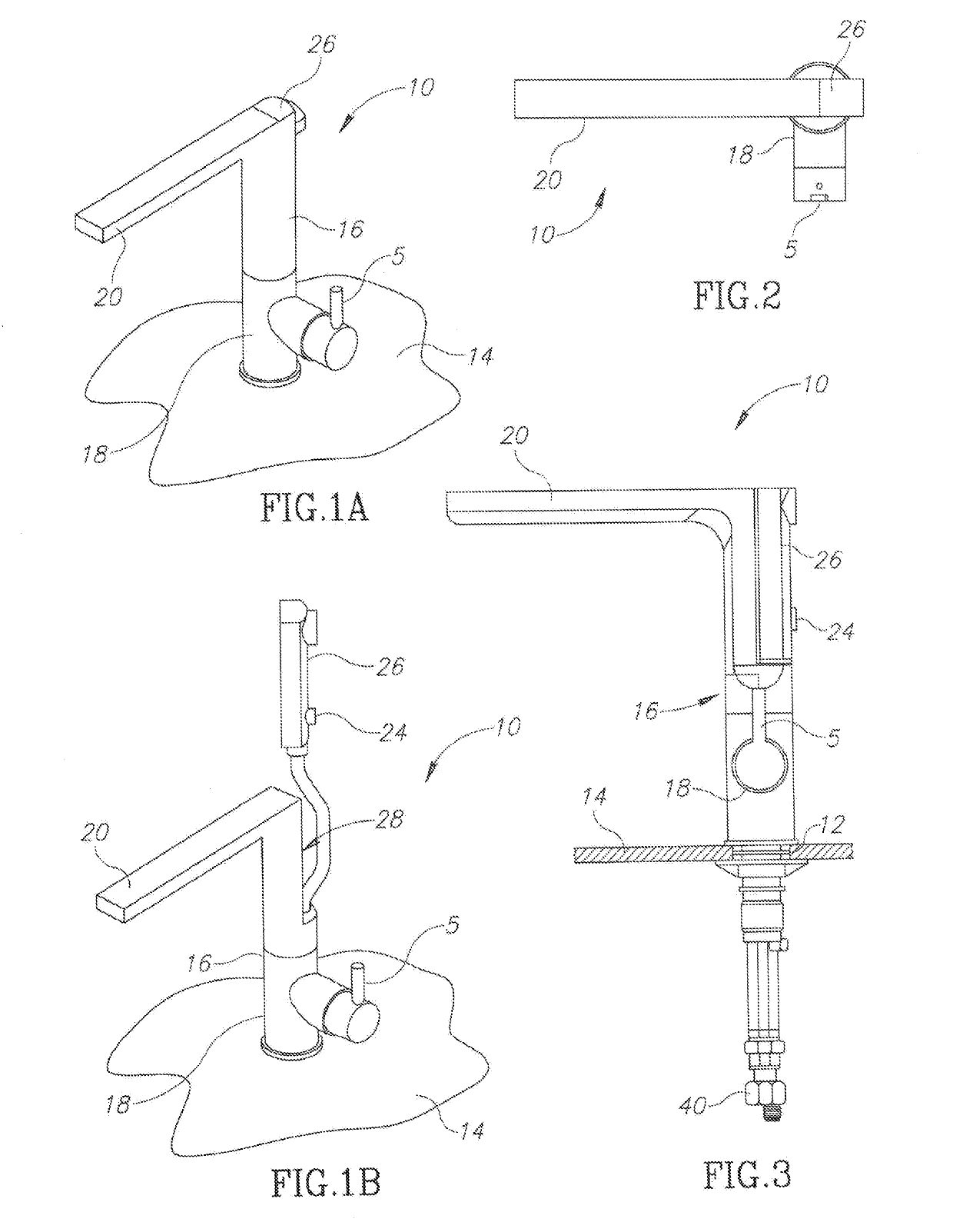 Mixer water faucet