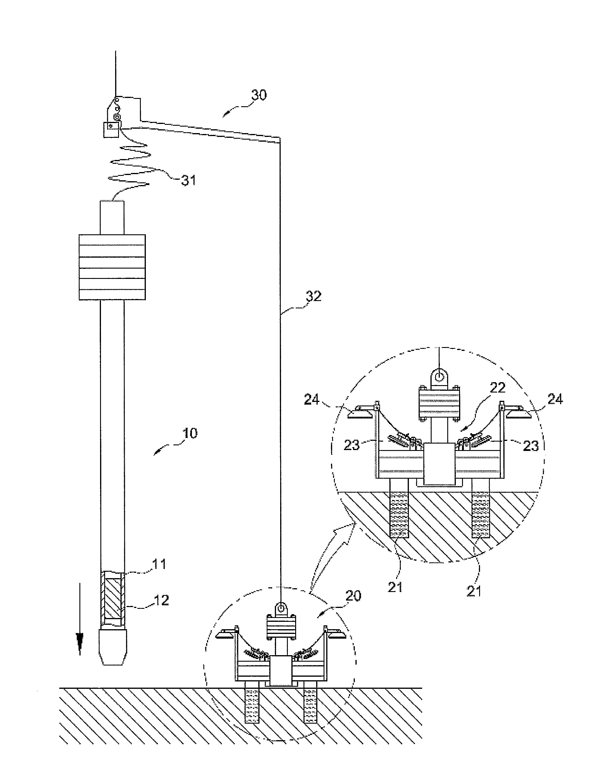 Apparatus for collecting marine deposits