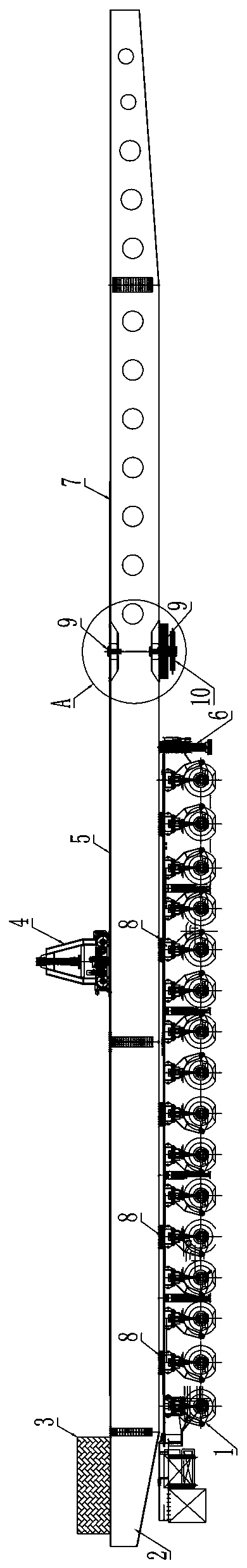 Assembled pier transporting and erecting all-in-one machine and assembled pier transporting and erecting method based on same