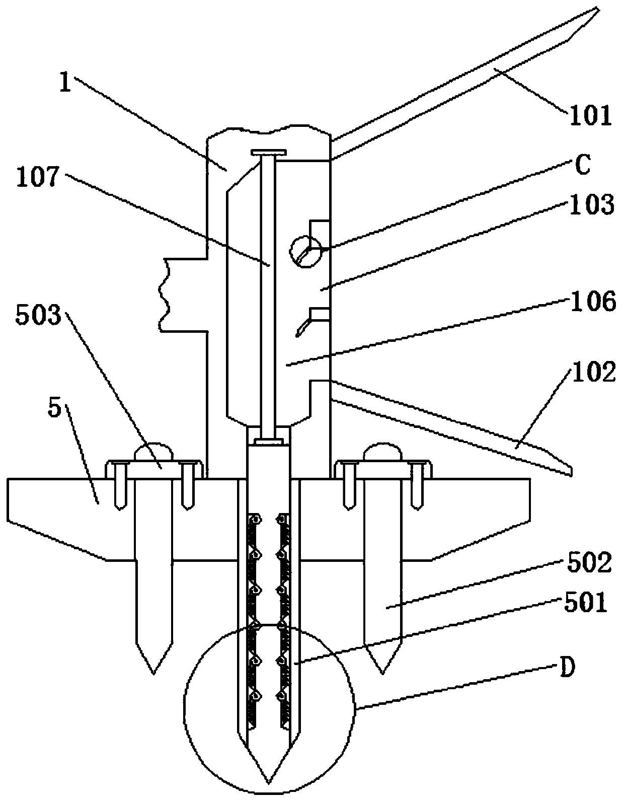 Marine engineering submarine pipeline erecting device