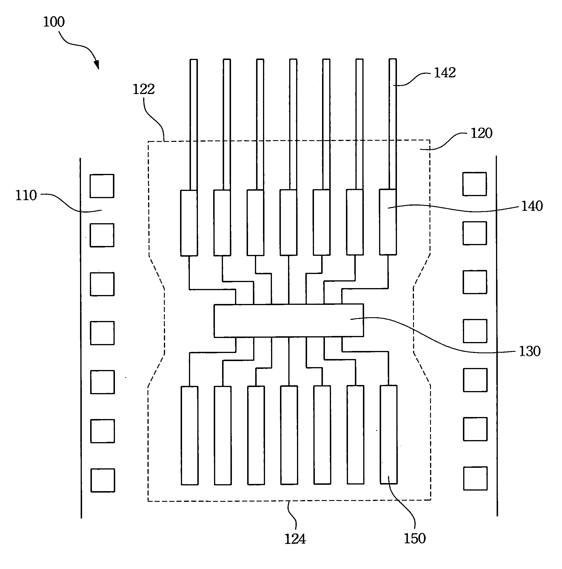 Chip on film structure