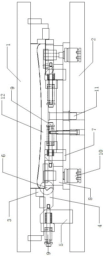 Mold for bending of side of refrigerator door shell