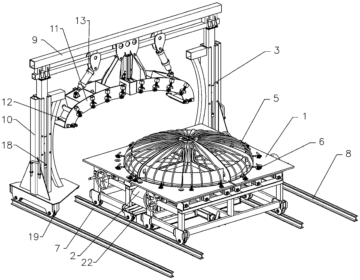 Forming device for sub-circular sealing head