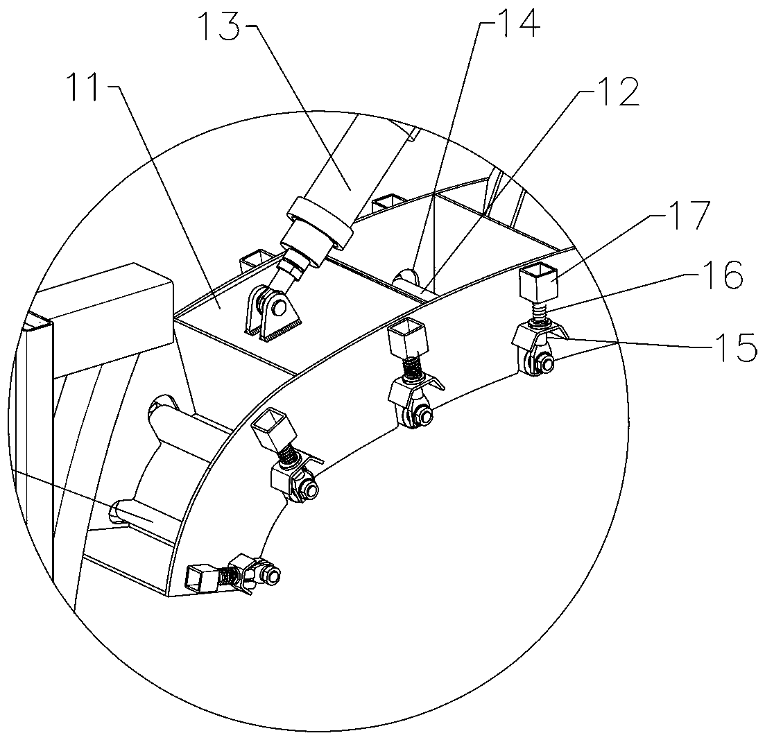 Forming device for sub-circular sealing head