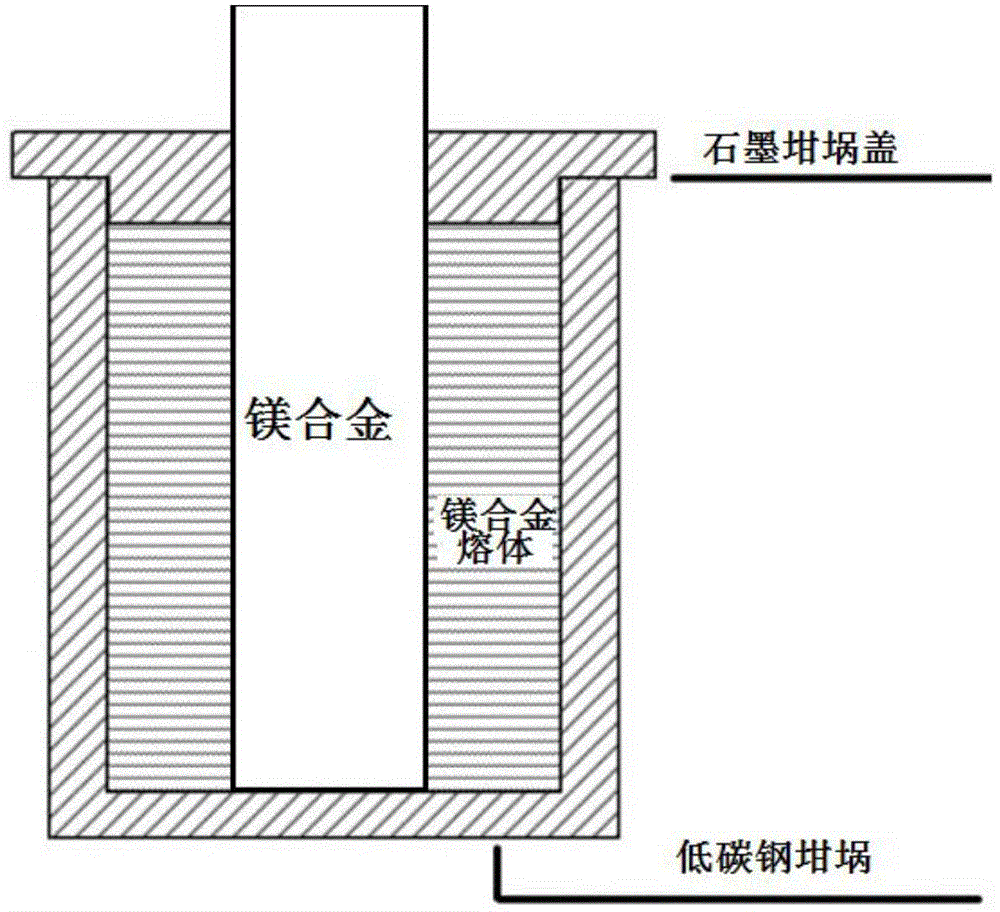 Magnesium/solid and liquid magnesium composite casting forming method