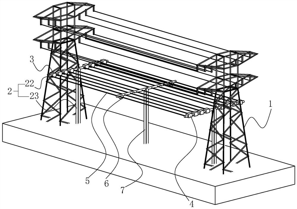 Early warning protection method and system under high-voltage line, computer equipment and storage medium thereof