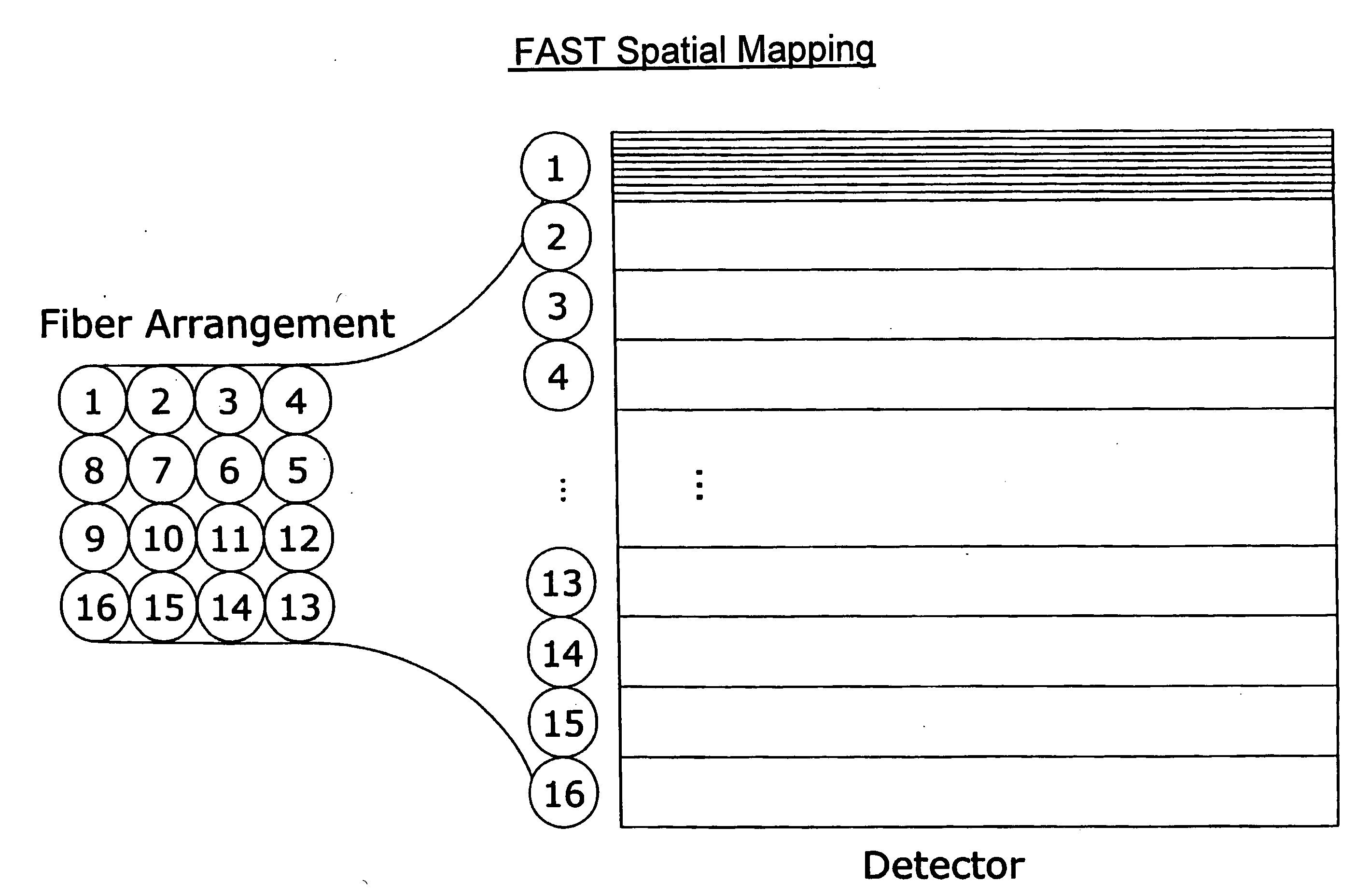 Method and apparatus for compact spectrometer for fiber array spectral translator