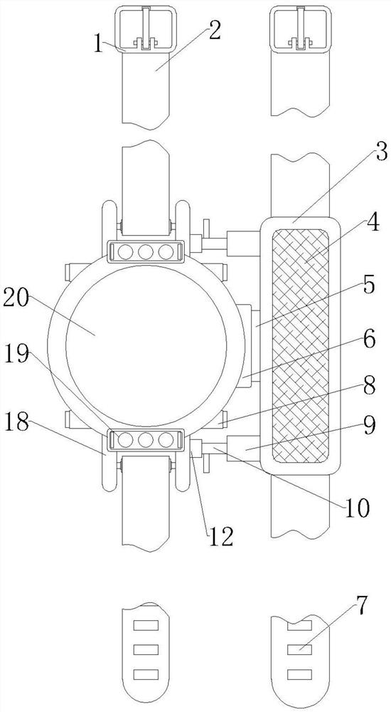 Elderly rehabilitation nursing physiological index monitoring wearable equipment