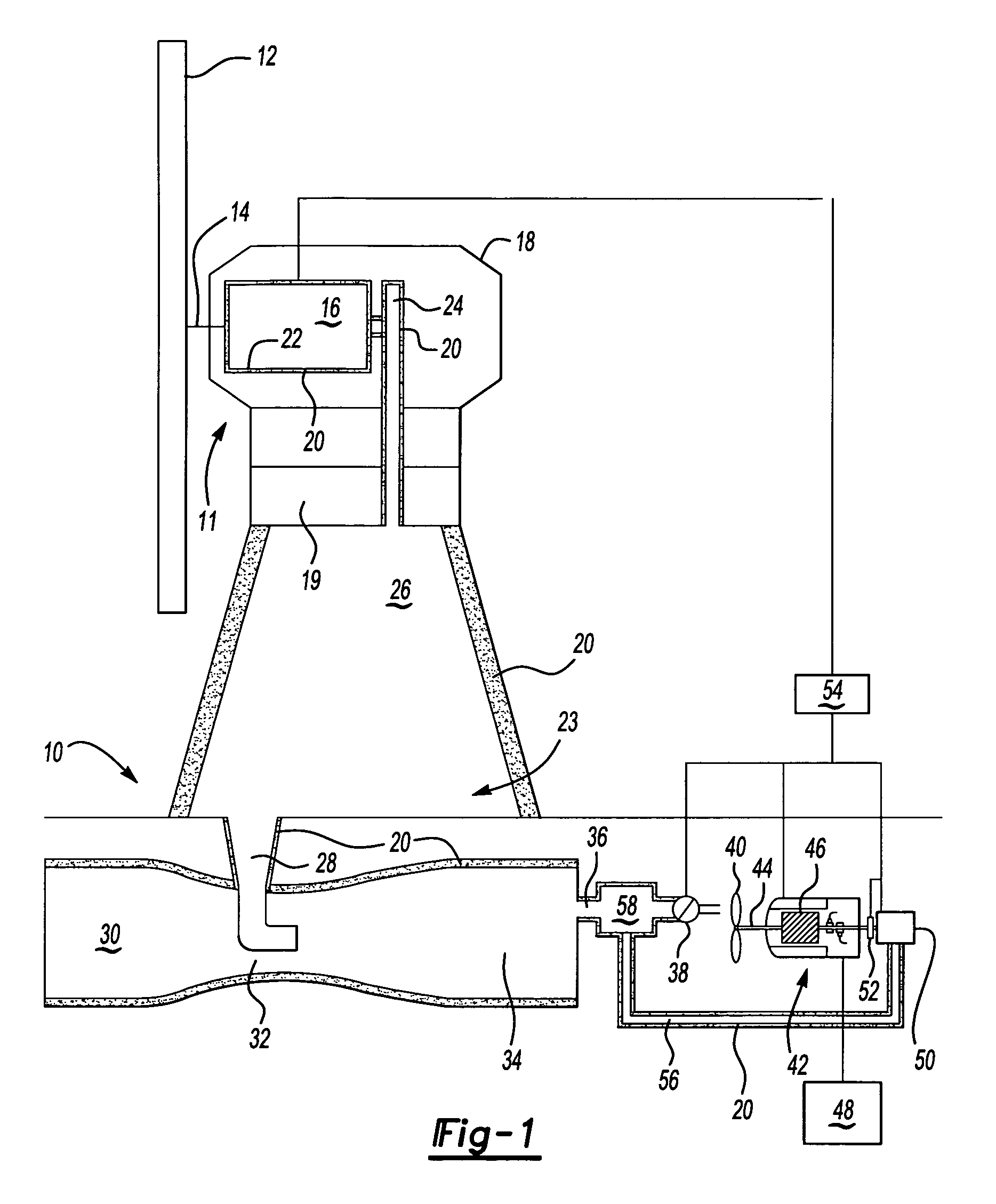 Wind power system for energy production