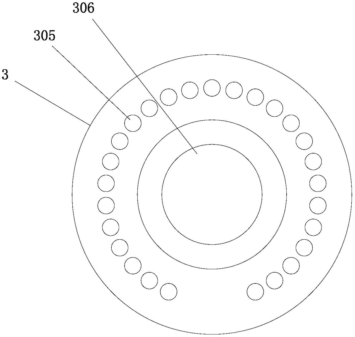 Compact efficient oil distribution mechanism for radial plunger hydraulic motor