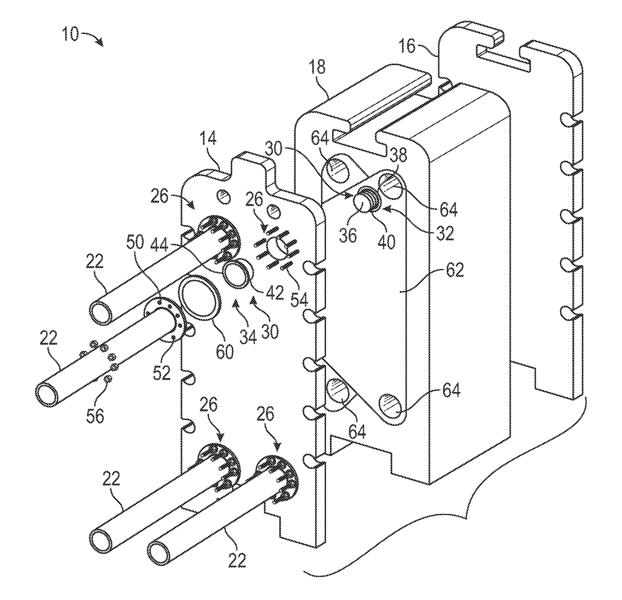 Port Connection for a Heat Exchanger