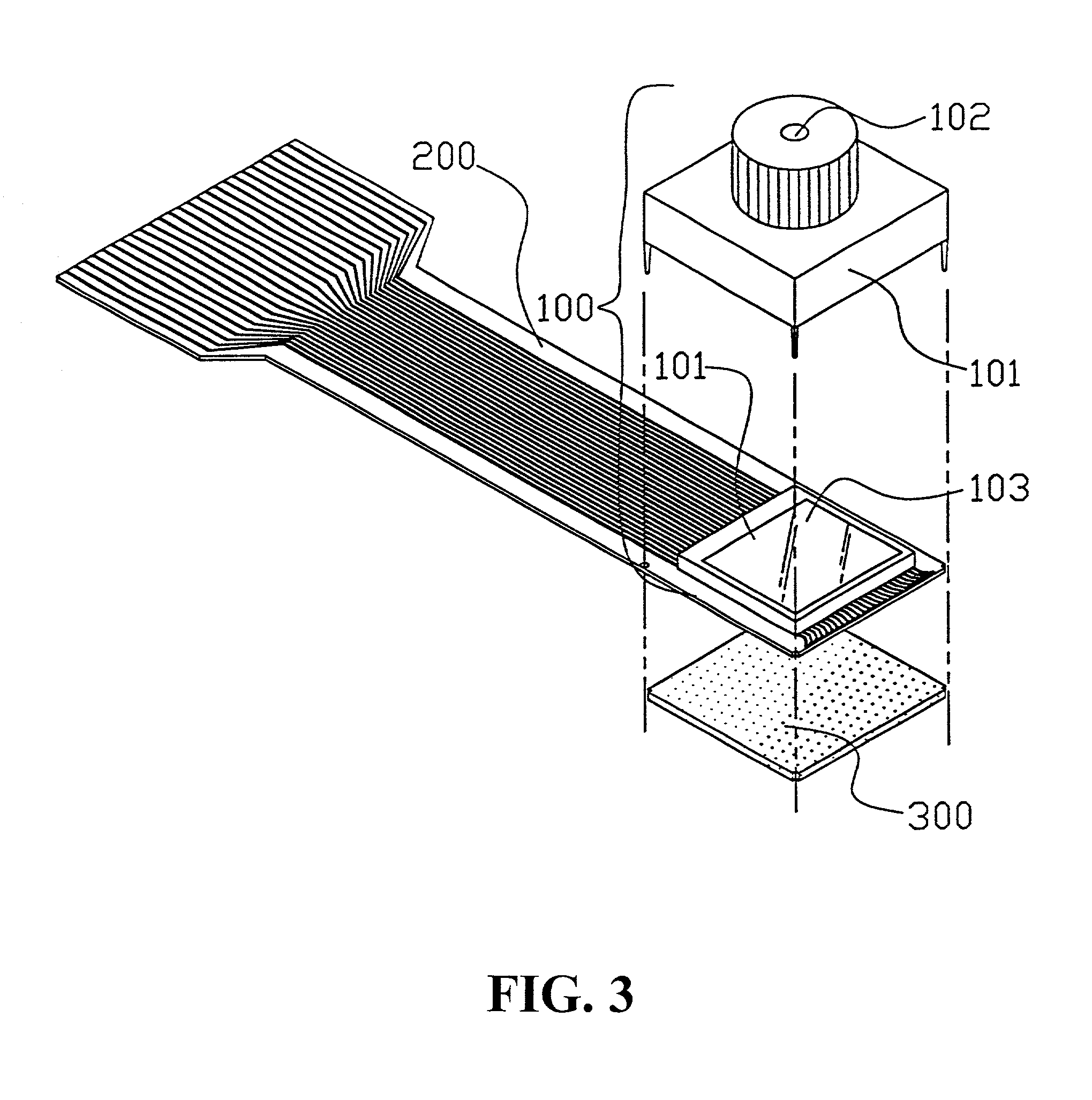 Structure of a chip package