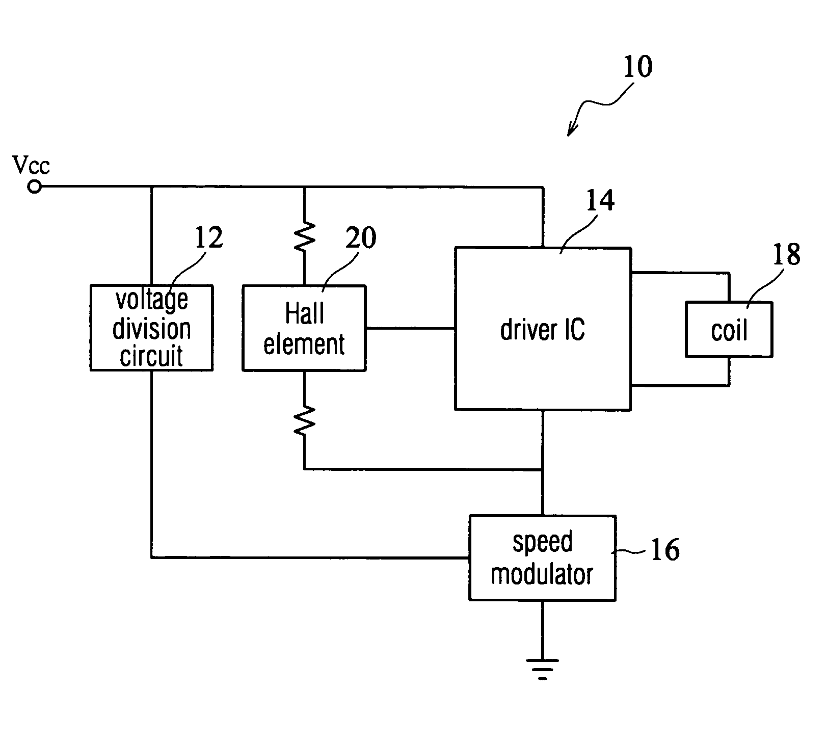 Fan motor speed control circuit