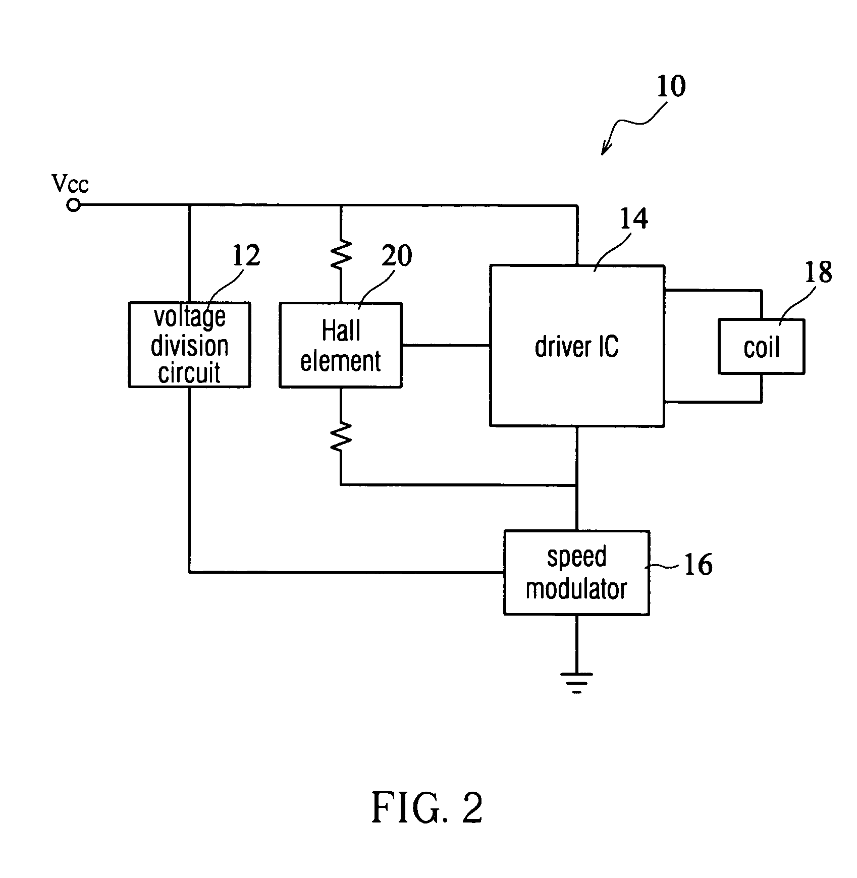 Fan motor speed control circuit