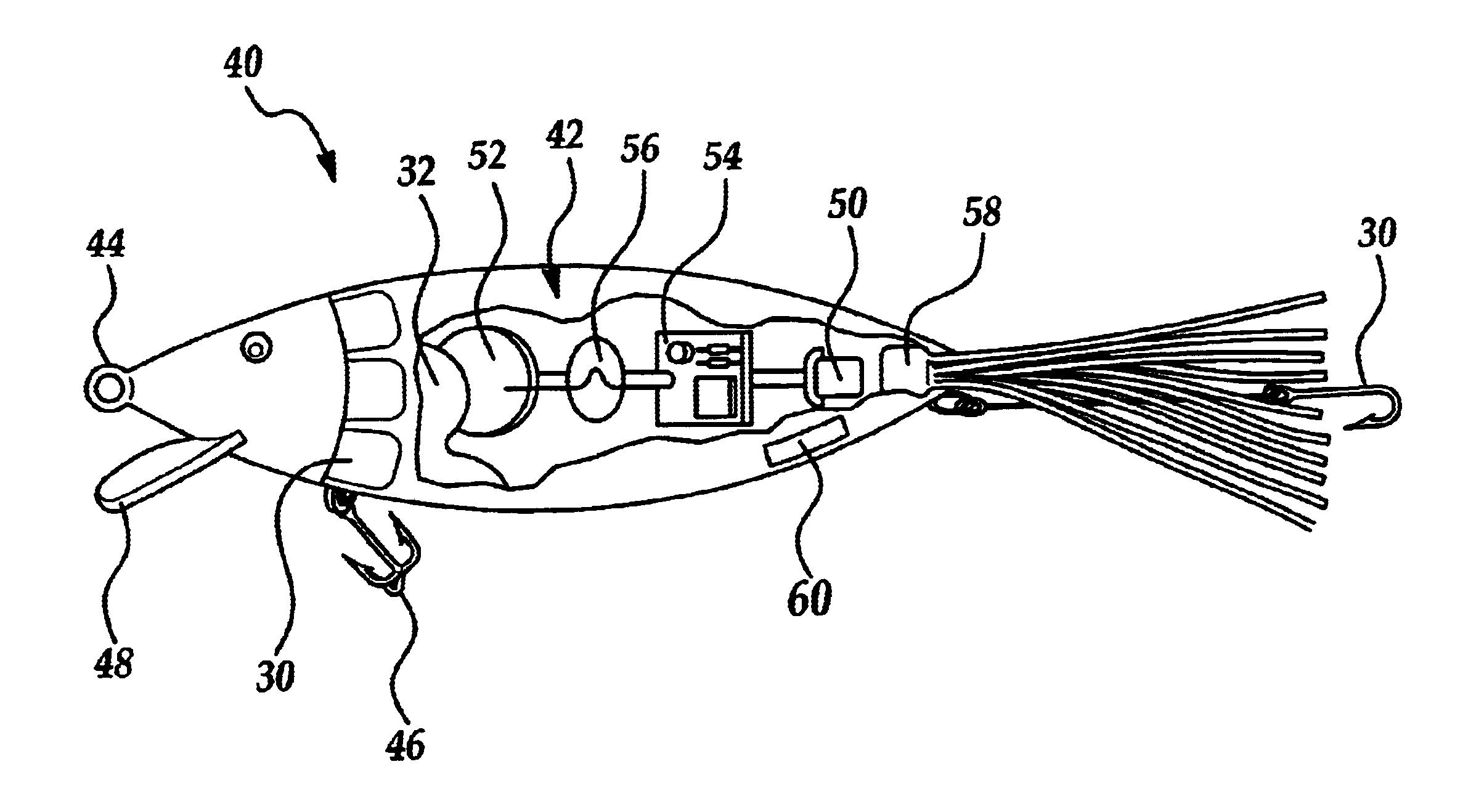 Light emitting fishing lure