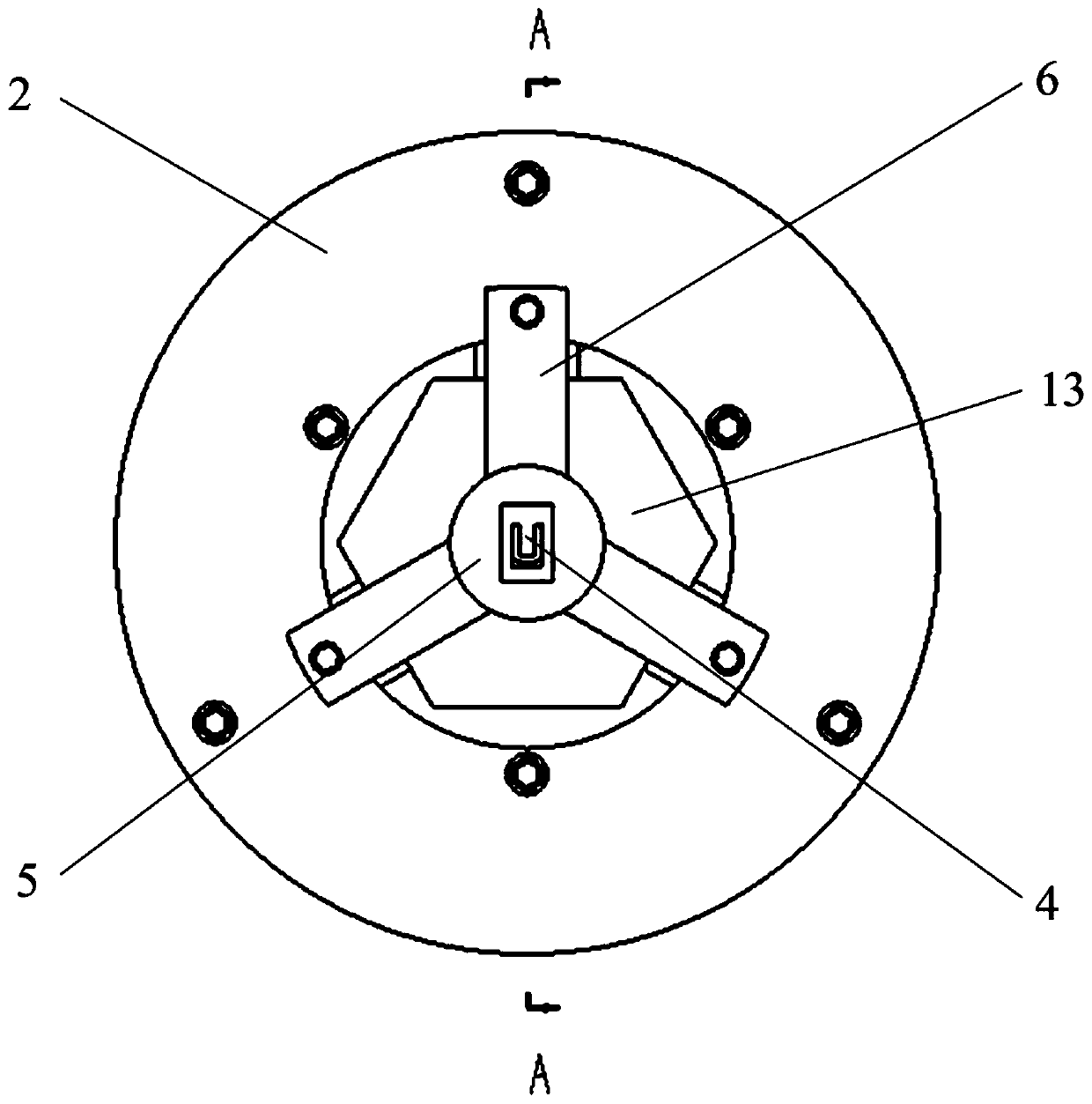 A mems microstructure three-axis pedestal excitation device driven by stacked piezoelectric ceramics