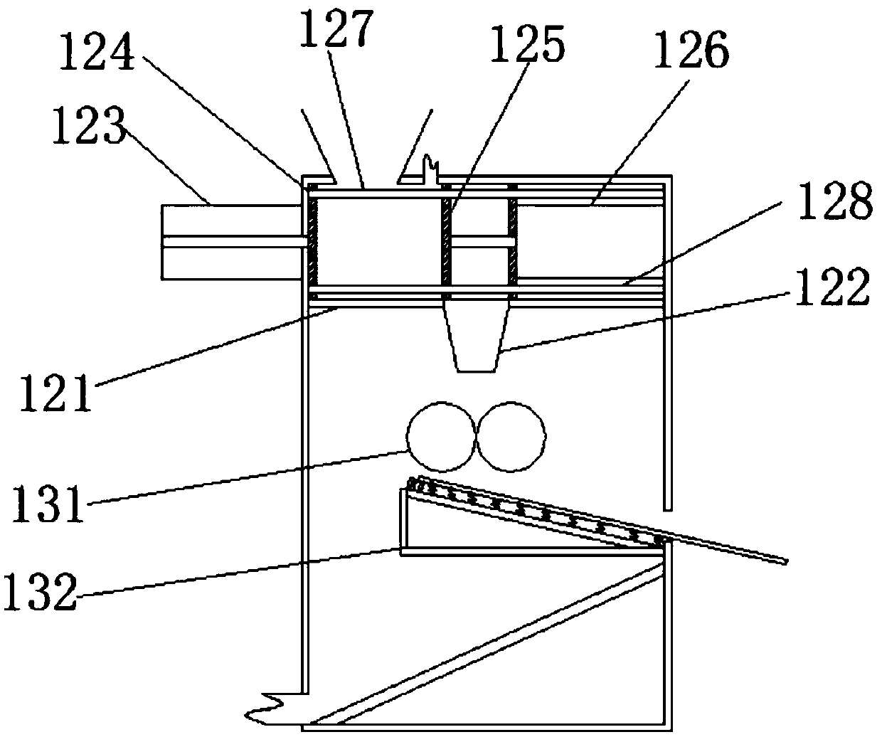 A device for drying and recovering traditional Chinese medicine dregs