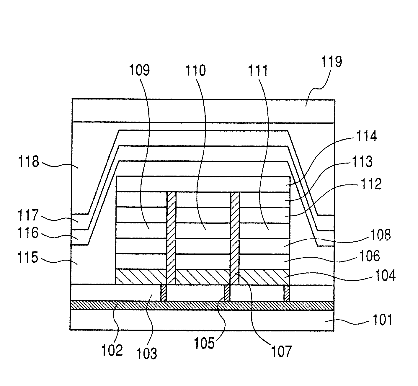 Organic light-emitting device and display apparatus using the same