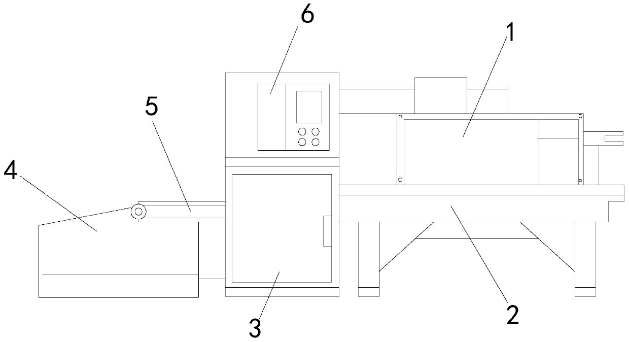 Assembling device for packaging box