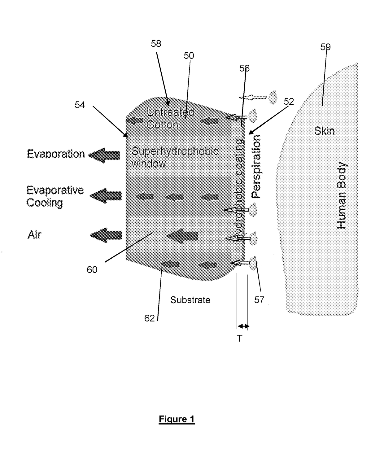 Unidirectional wicking substrate