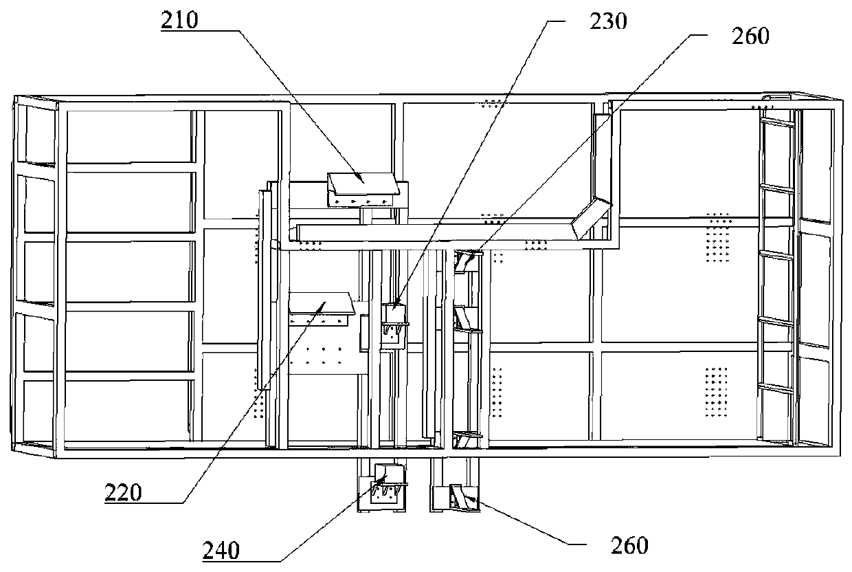 Detection system for straddle type monorail inspection engineering vehicle