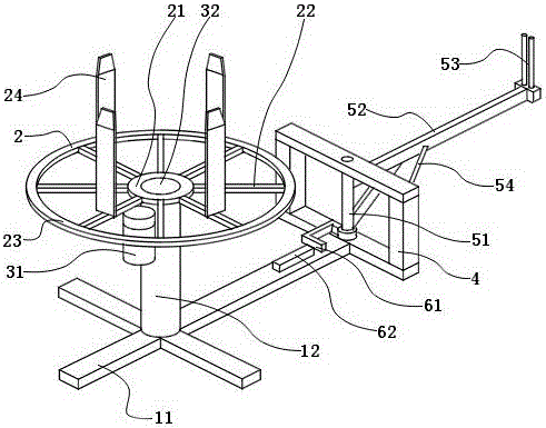 An evaporating tube unwinding device