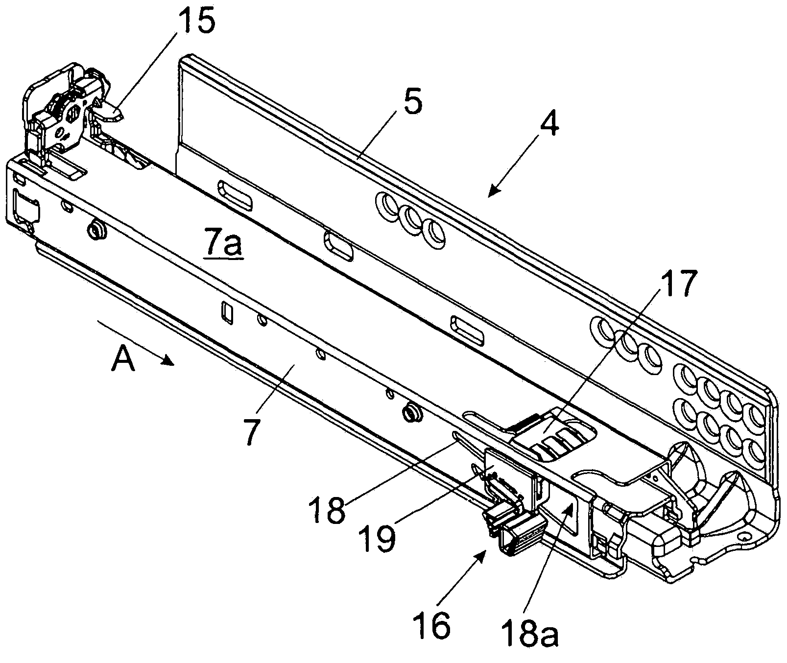 Drawer pull-out guide