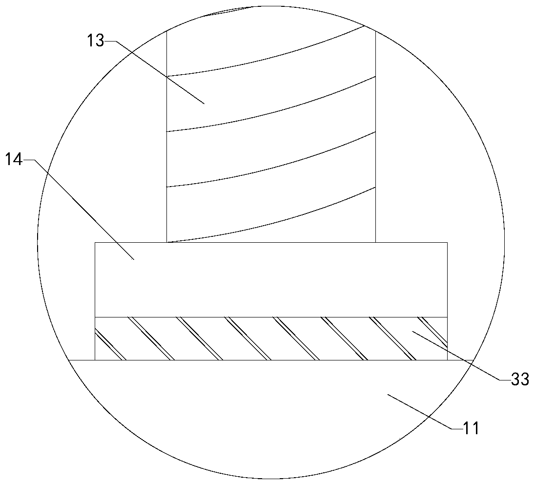 A plate drilling device used in the process of automobile production