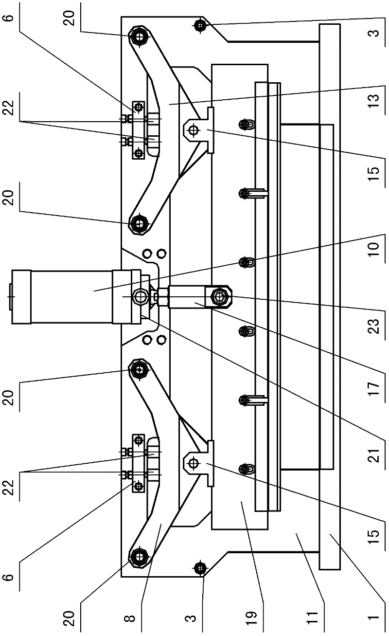 Bidirectional bias cutting device of triple-side book cutting machine