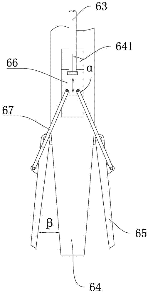 Garbage grab bucket crane