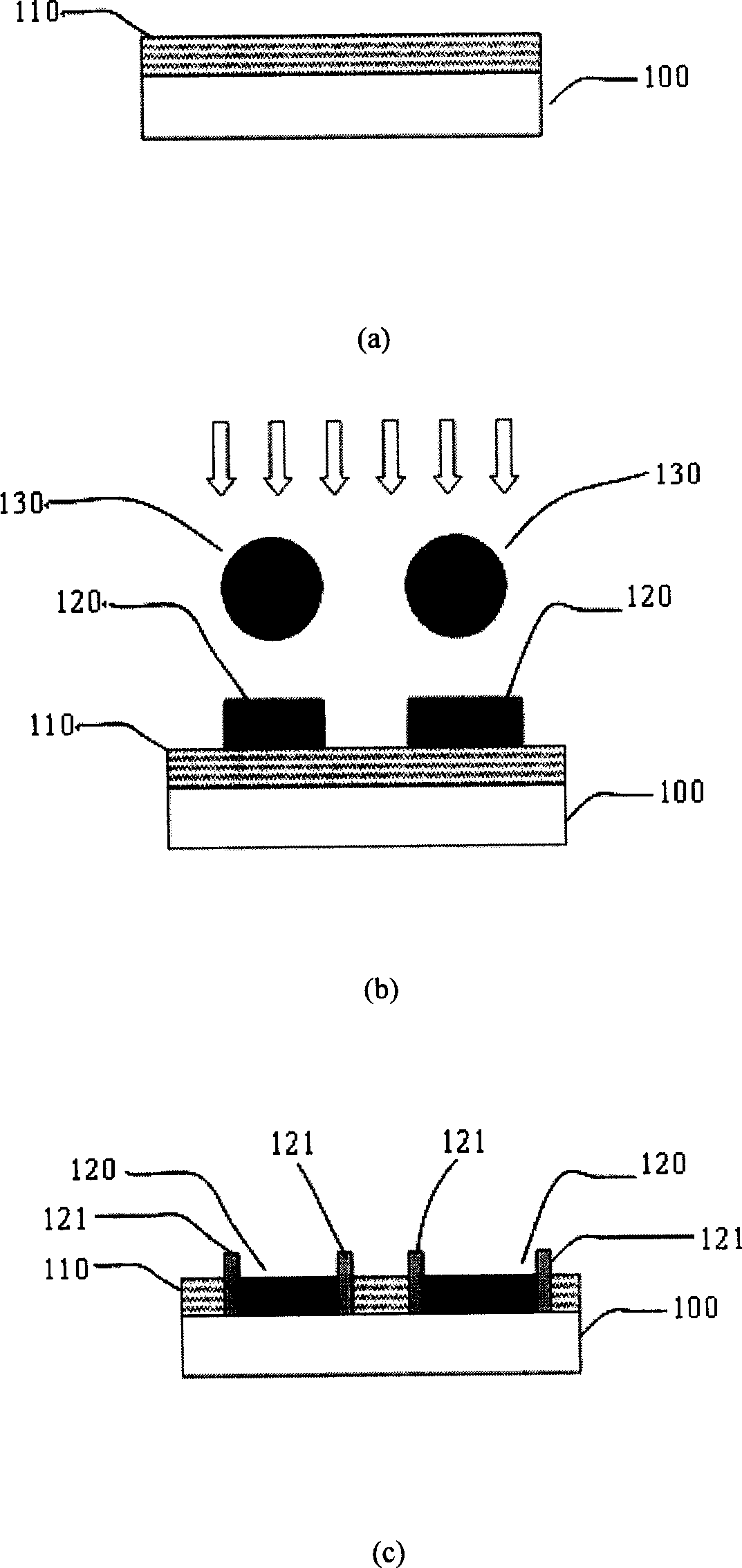 Making method of self-limited boundary film graphics