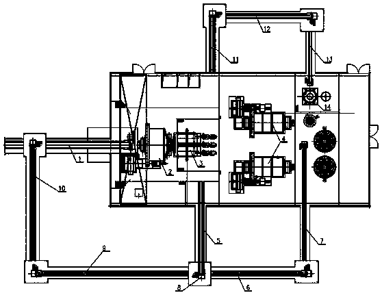 A kind of grinding process production method using stubborn stone as grinding medium