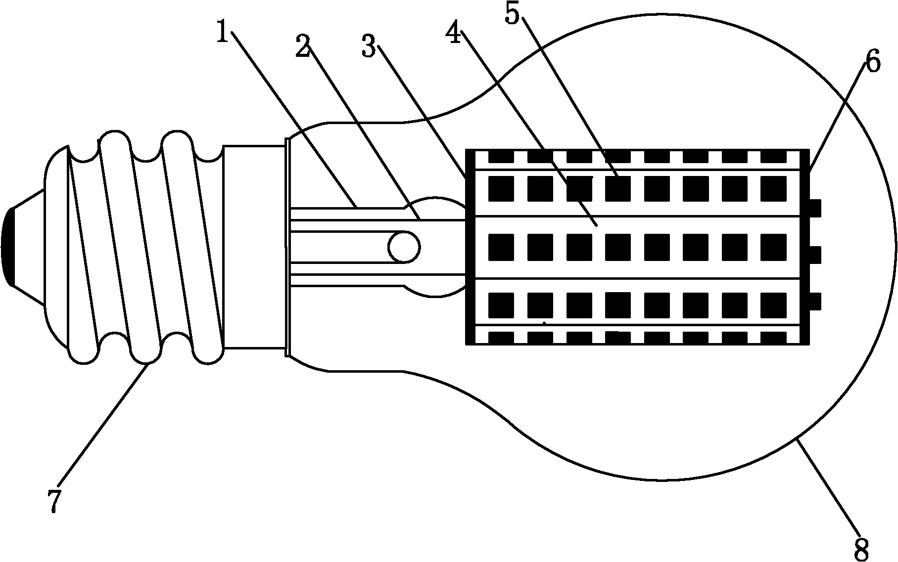 LED illuminating lamp