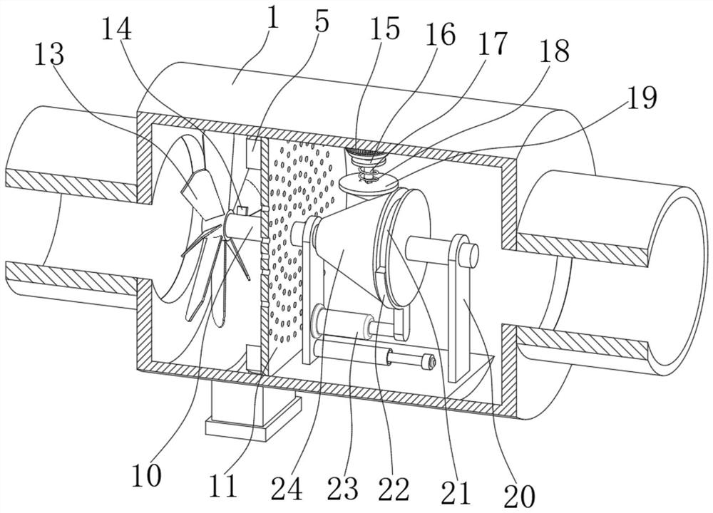 Intelligent industrial fan adopting pipeline connection