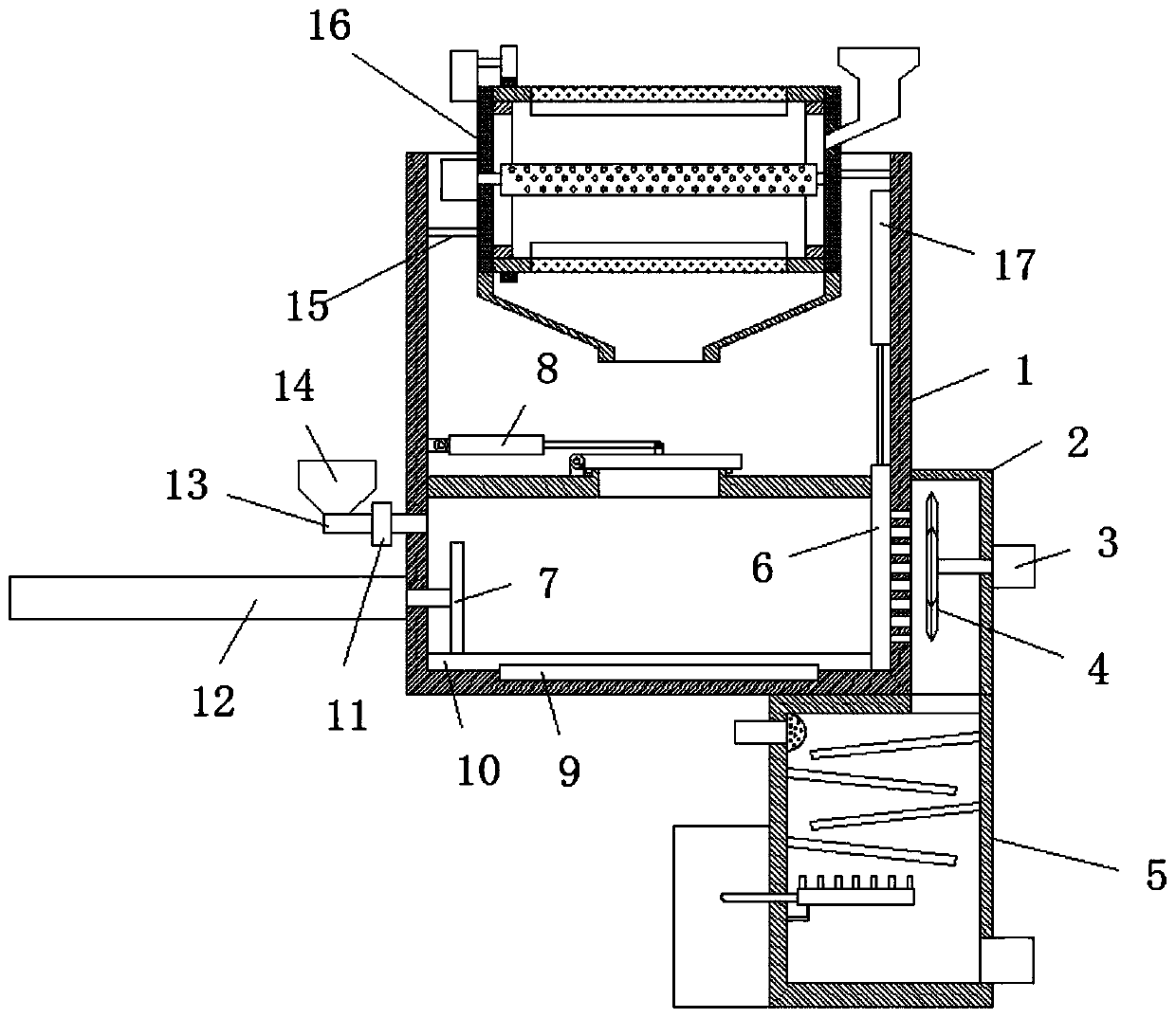 Composite fertilizer production device