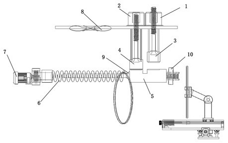 Automatic transport air-drying cache device for viscous ring parts