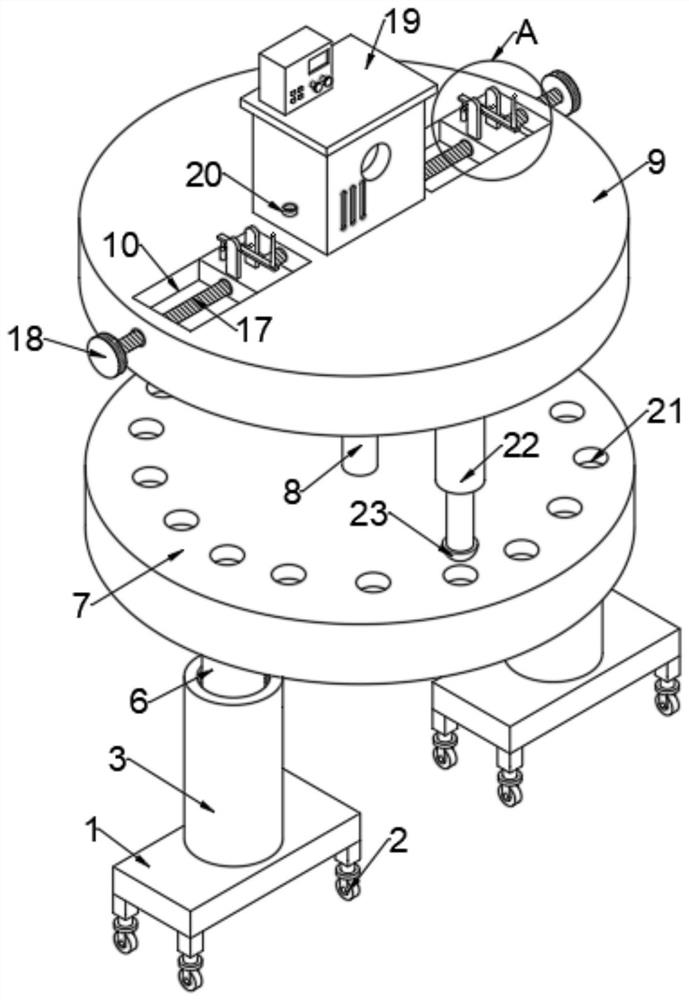 Construction engineering cost on-site surveying and mapping device capable of achieving rapid leveling