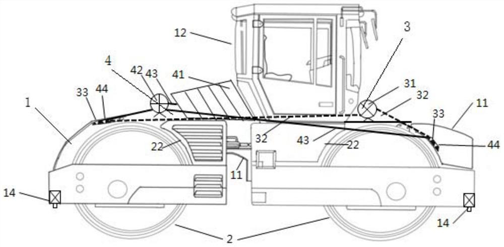 Road roller for positive texture forming of asphalt pavement