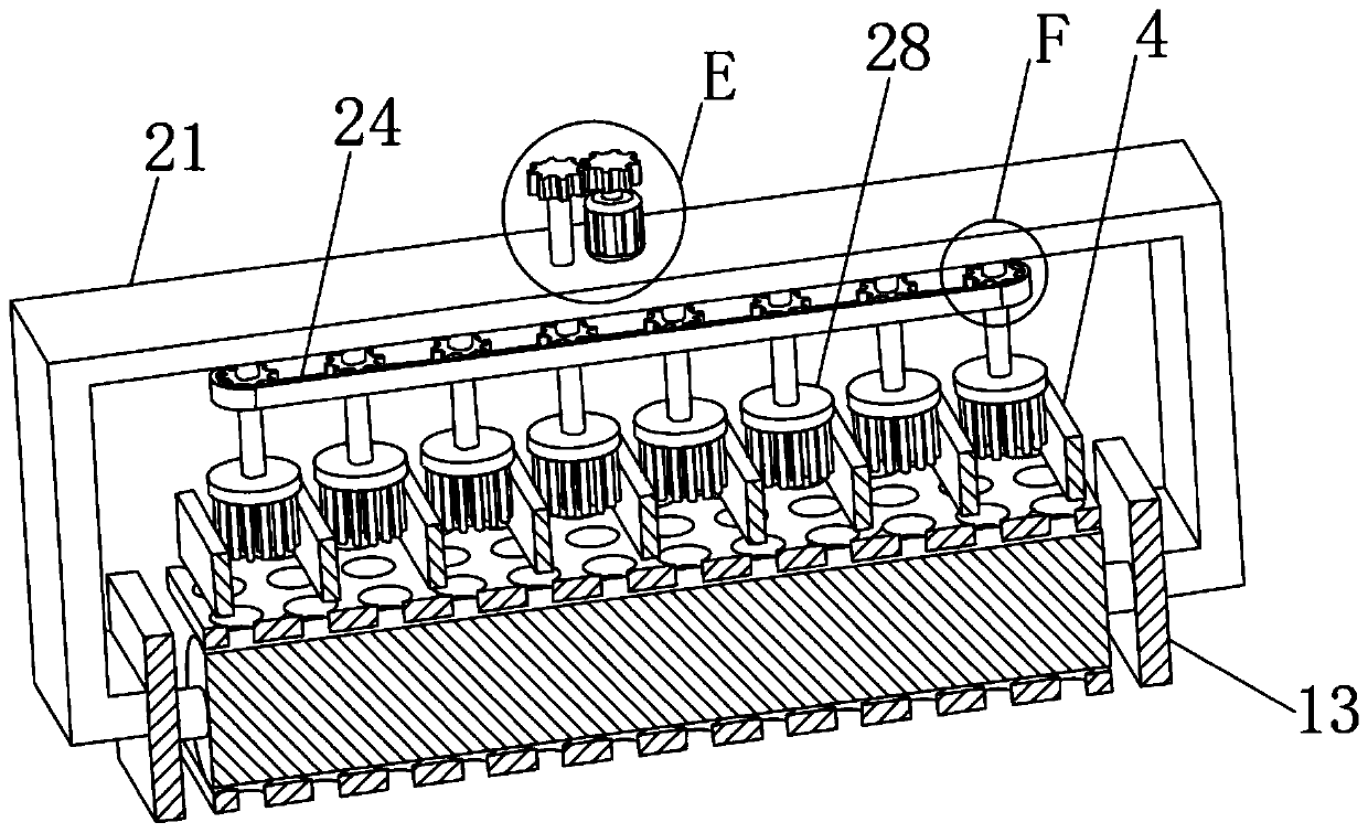 Washing equipment used for processing kudzuvine roots