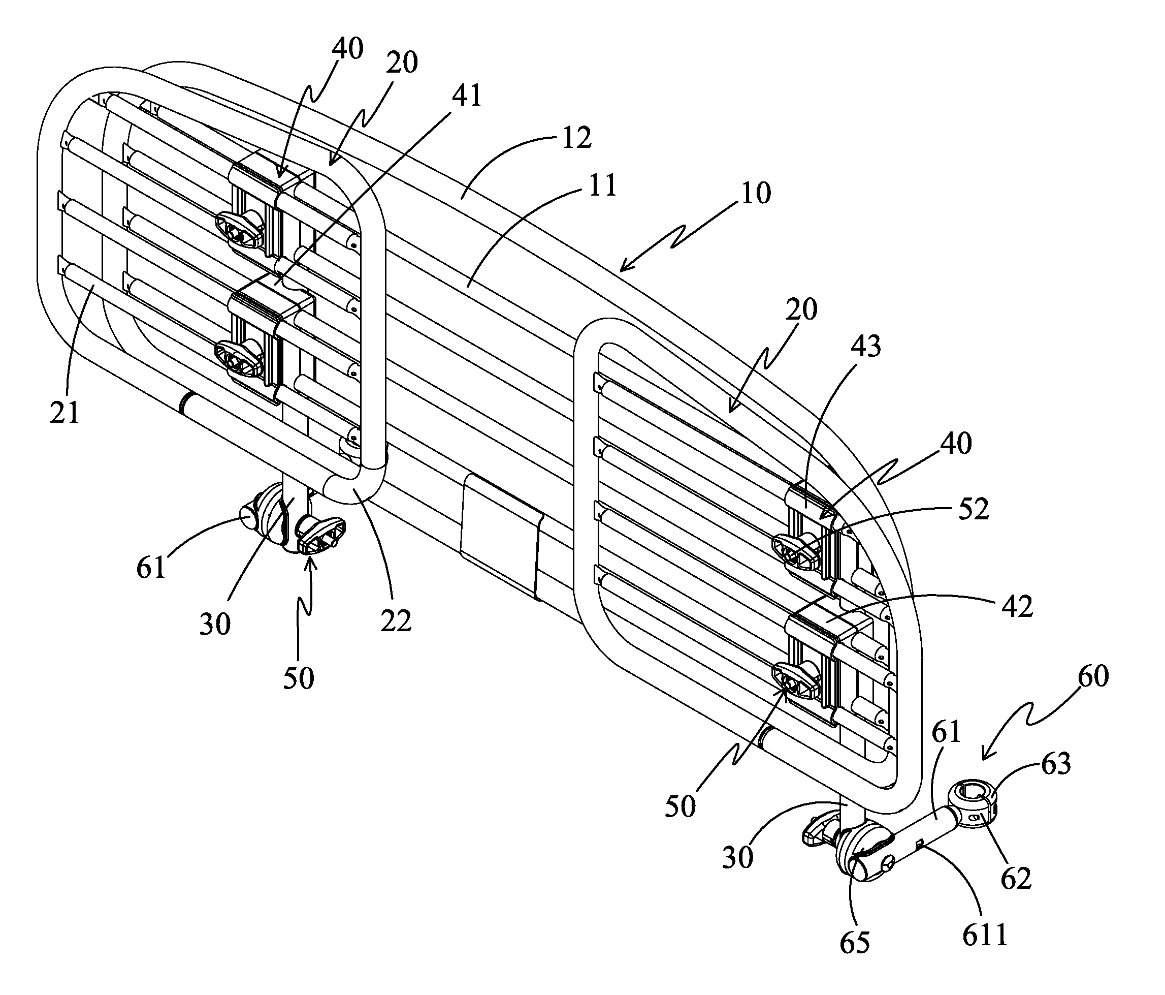 Adjustbale pet fence in vehicle