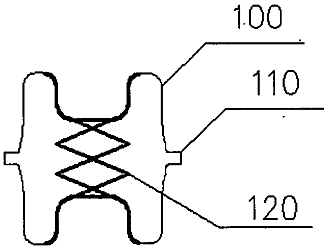 Novel interspinous process fixing device