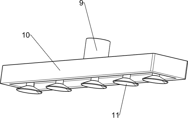 Manure shoveling device convenient for flushing manure and used for livestock breeding