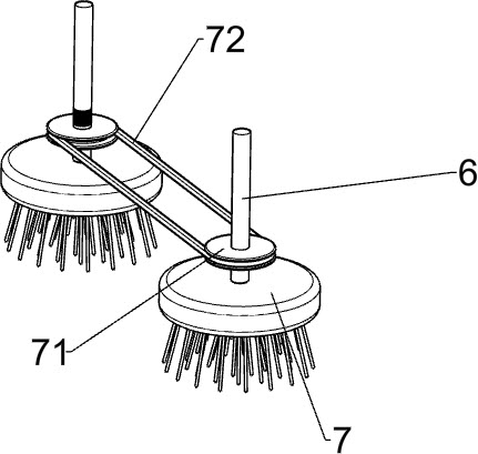 Manure shoveling device convenient for flushing manure and used for livestock breeding