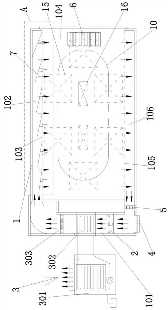 Tray frame fixed rail moving dryer based on side ventilation structure