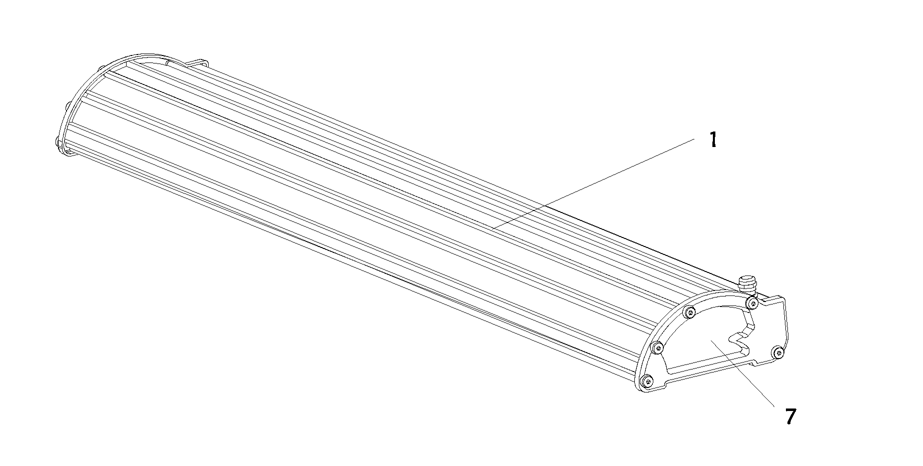 Reflective LED lighting lamp structure and lighting device