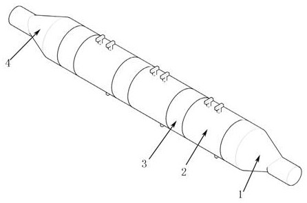 Multi-section tail gas post-treatment control method