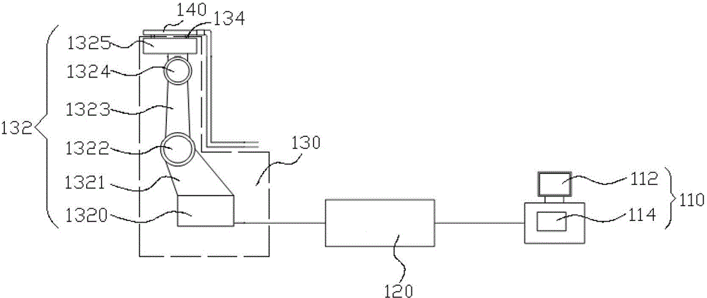 Machinery-washing operating arm with electrified water for electric power engineering