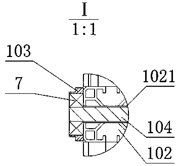 Lily bulb core-breaking and segment-splitting equipment