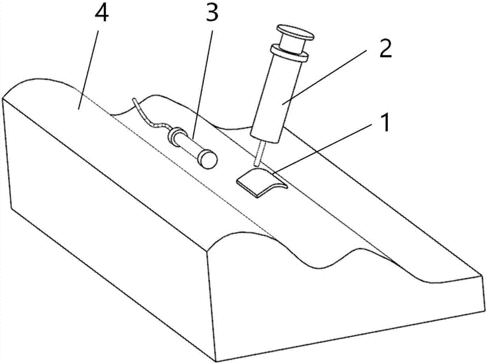 Photosensitive resin-based surface crack detecting method for complex structure